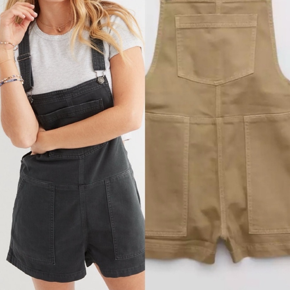 Aerie Tan Overalls